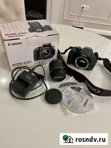 Зеркальный фотоаппарат canon 650d Челябинск - изображение 1