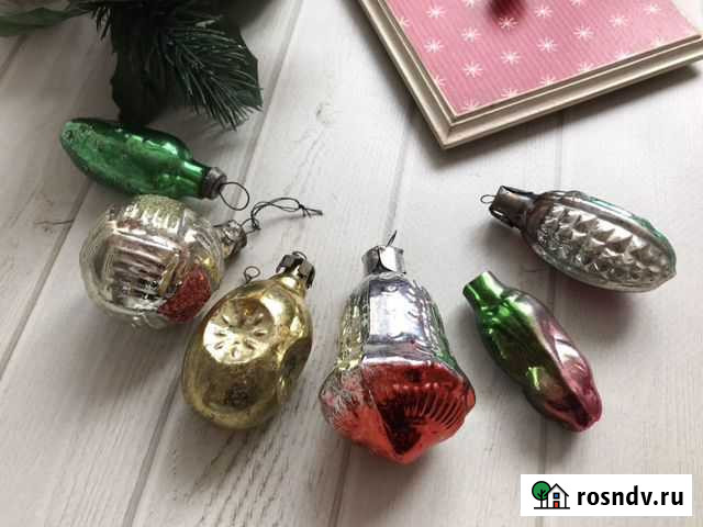 Елочные советские новогодние игрушки стекло СССР Каневская - изображение 1