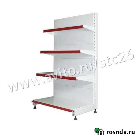 Стеллаж пристенный 1.65м с полками 32см Черкесск - изображение 1