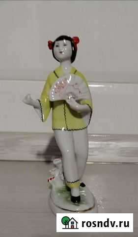 Статуэтка китаянка с веером лфз Южно-Сахалинск - изображение 1