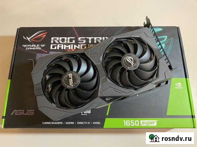 Видеокарта gtx 1650 super Asus ROG Strix Обнинск - изображение 1