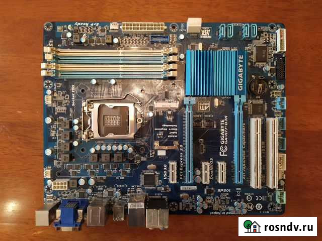 Материнская плата Gigabyte ga-h77-d3h нерабочая Кемерово - изображение 1