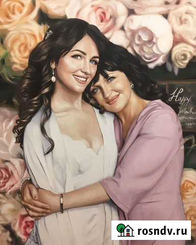 Портреты масляными красками на холсте Элиста - изображение 1