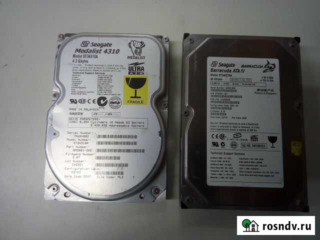 HDD seagate ST34310A и ST340016A для ретро пк Барнаул - изображение 1