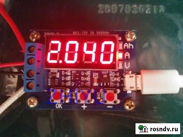 Тестер емкости акб ZB2L3,USB XH-M603 для зарядки Нижний Новгород - изображение 1
