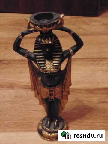 Пепельница Египтянка, керамофарфор Боровичи - изображение 1