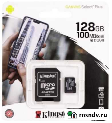 Новая карта памяти micro sd 128 Гб + SD адаптер Тольятти - изображение 1