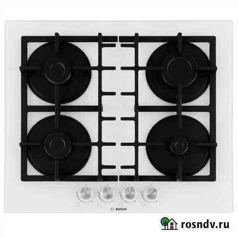 Поверхность газовая Bosch белое стекло Калининград
