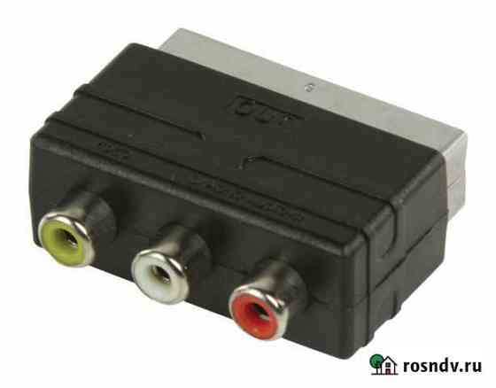 Переходник с scart на тюльпаны Бикин
