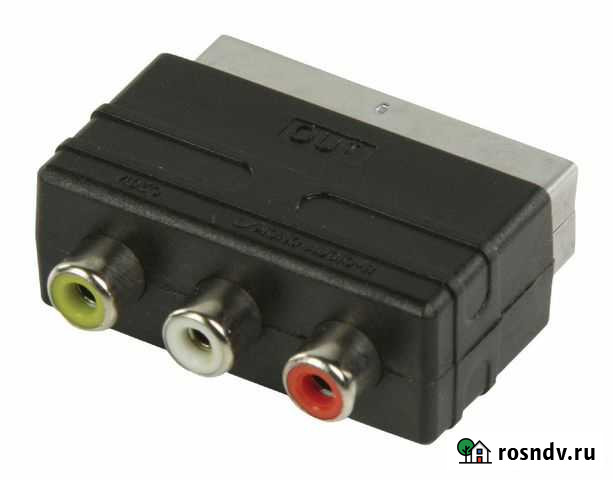 Переходник с scart на тюльпаны Бикин - изображение 1