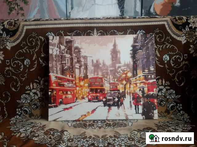 Картина по номерам Лондон. Зима (готовая) Волжский - изображение 1