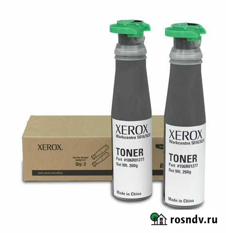 Тонер туба xerox WC 5016/5020 106R01277 оригинал Челябинск - изображение 1