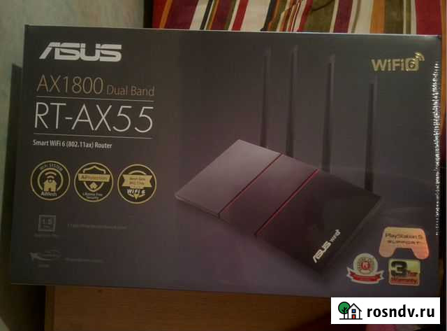 Asus RT-AX55 AX1800 wi-fi 6 AX Владикавказ - изображение 1