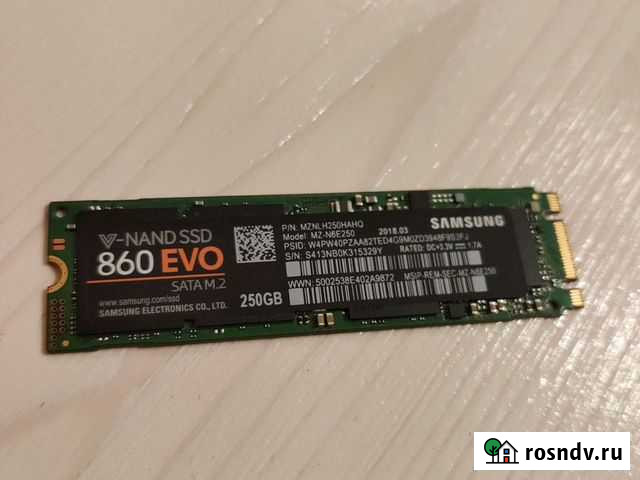 SSD диск Samsung 860 Evo 250gb M.2 Мытищи - изображение 1