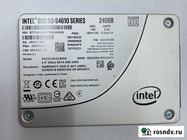 Ssd 240gb Intel 4610 Лесной - изображение 1