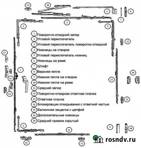 Фурнитура для окон и дверей Аксессуары Хабаровск - изображение 1
