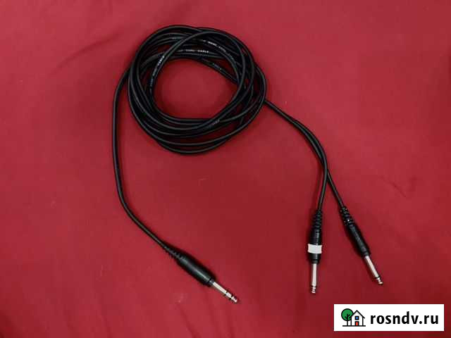Кабель 6.3 Jack - 2 jack (LxR) 3m Видное - изображение 1