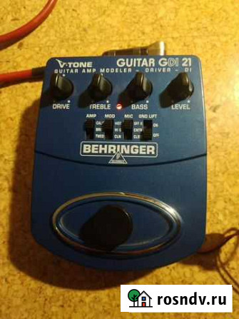 Behringer V-tone guitar GDI21 dibox amp sim Руза - изображение 1