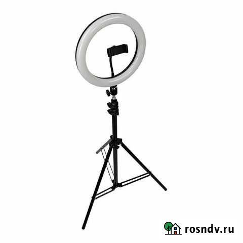 Кольцевая лампа со штативом LED light D36 см J155 Нижнекамск - изображение 1