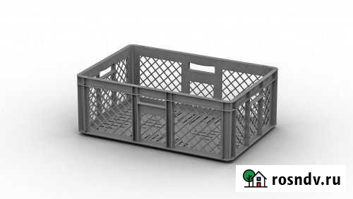 Евроконтейнер 600х400х220мм перфорированный Федоровское - изображение 1