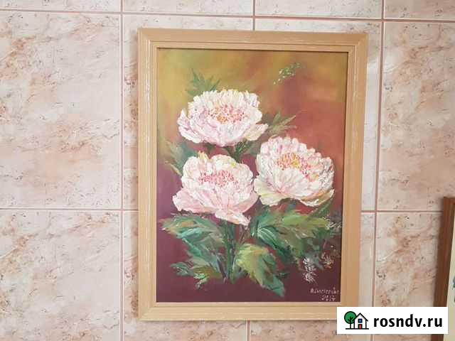 Картина маслом на холсте цветы Пермь - изображение 1