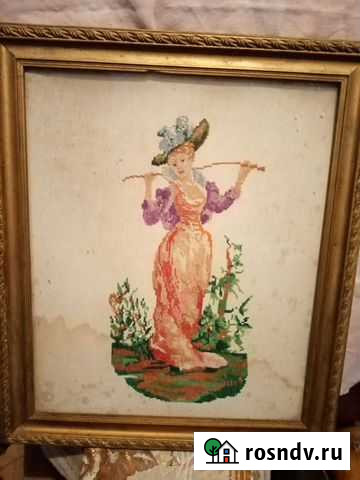 Картина старинная размер 60на 75см Суворов - изображение 1