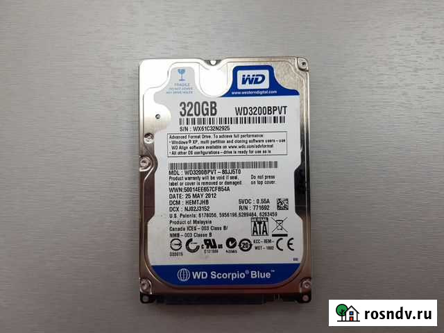 Жесткий диск для ноутбука 320Gb Екатеринбург - изображение 1