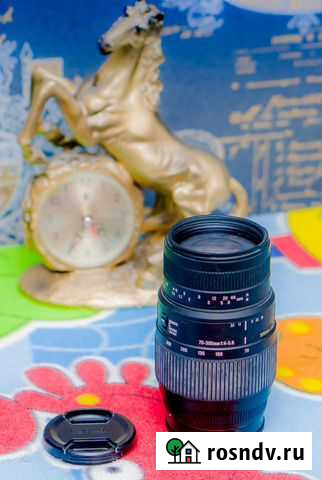 Объектив Sigma DG 70-300/4-5,6 Macro для Sony A Челябинск - изображение 1