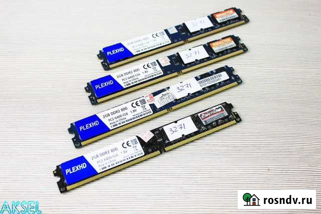 Оперативная память DDR2 2 GB 800 MHz (Low Profile) Новосибирск - изображение 1