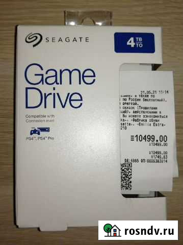Внешний USB жесткий диск Seagate Game Drive 4tb Уфа - изображение 1
