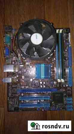 Матплата P5G41T-M S 775+процессор+кулер+4гб DDR3 Нижнекамск