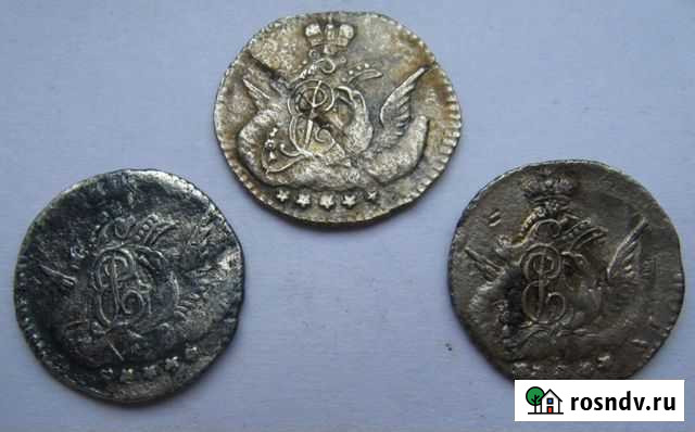 5 копеек 1757- 1758 г.-облачные Губкин - изображение 1