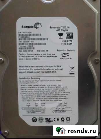 Жесткий диск HDD Seagate Barracuda 400GB SATA Пермь - изображение 1