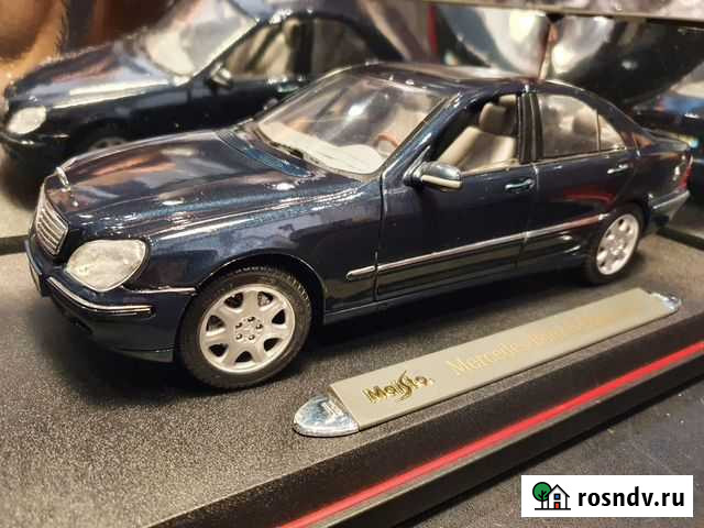 1:18 Maisto Mercedes S500 W220 дорестайл зеленый Казань - изображение 1
