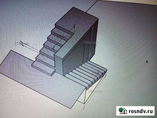 Бетонные лестницы. Монолитные работы, Лестницы, кр Смоленск - изображение 1