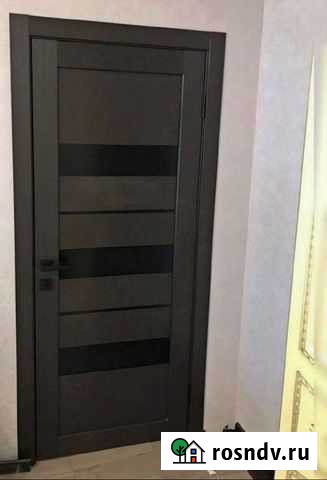 Двери с черным стеклом / комплект Надым - изображение 1