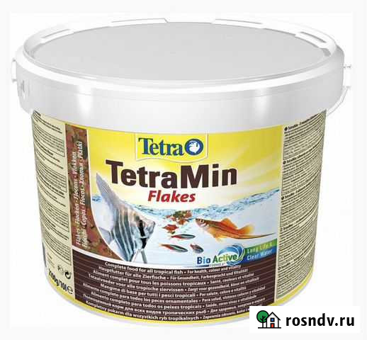 Корм для рыбок аквариумных TetraMin Flakes XL 10 л Рязань - изображение 1