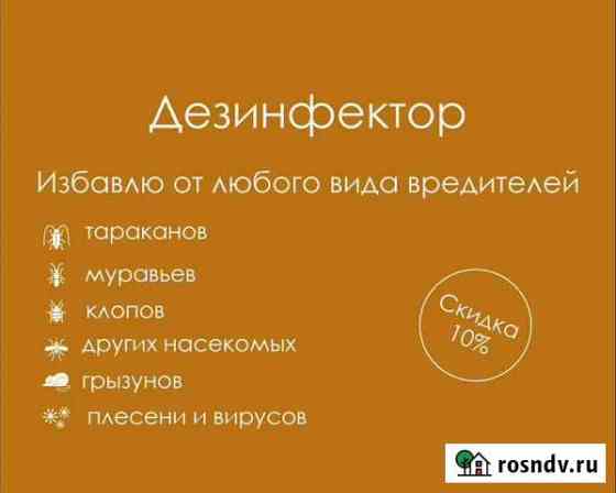 Дезинфектор. Уничтожение тараканов, клопов, муравь Ульяновск