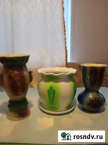 Ваза для цветов керамика Кунгур - изображение 1