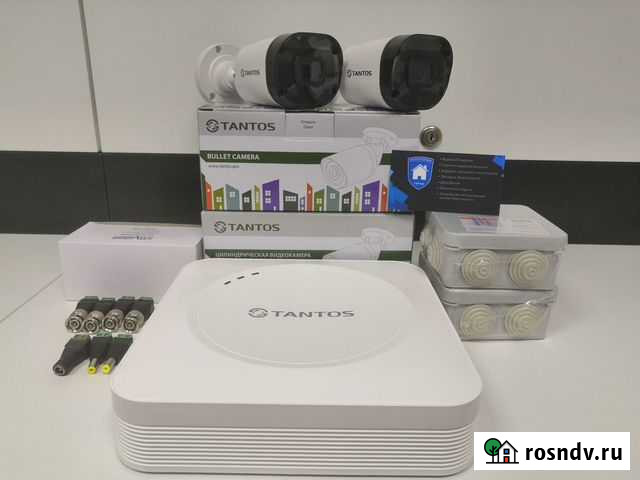 Комплект видеонаблюдения для дома на 2 камеры AHD Волгоград - изображение 1