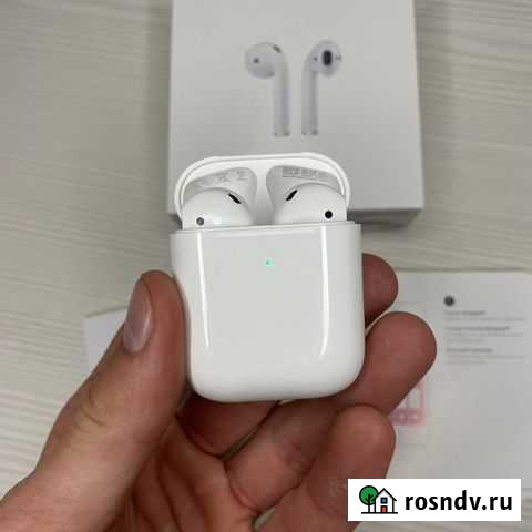 Airpods 2 с беспроводной зарядкой Борисоглебск - изображение 1