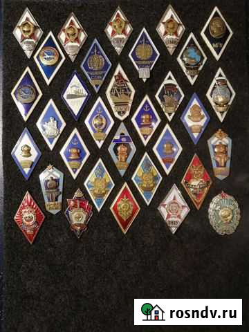 Значки ромбы учебных заведений Вологда - изображение 1