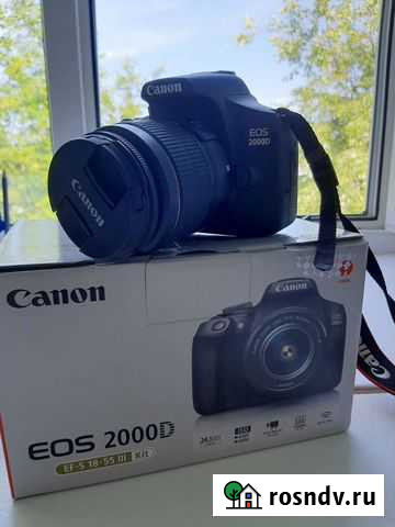 Зеркальный фотоаппарат Canon 2000D kit 18-55 Нижний Новгород - изображение 1