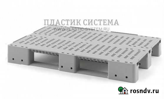 Пластиковый паллет 1200х800х150 мм перфорированный Саратов - изображение 1
