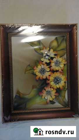 Картина из кожи 40 х 50 см Калининград - изображение 1