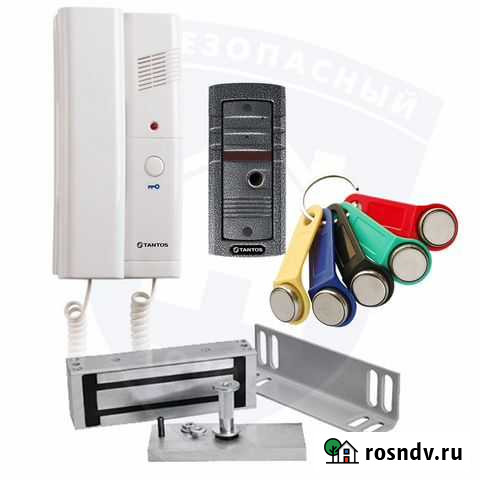 Комплект домофон + замок электромагнитный Волгоград - изображение 1
