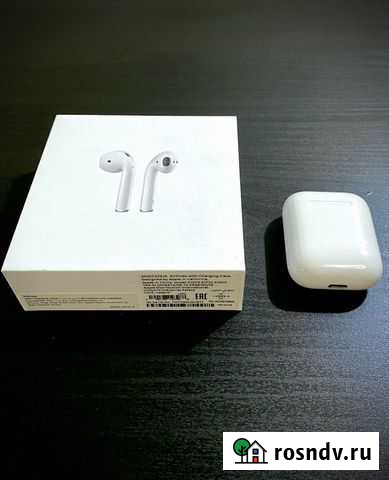 Беспроводные наушники apple airpods оригинал Новомосковск - изображение 1