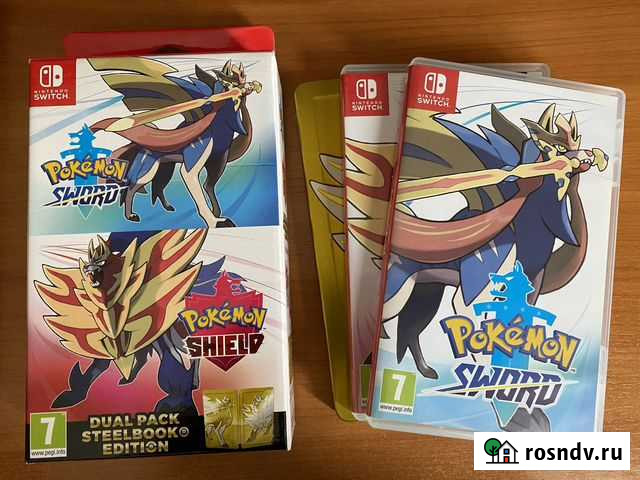 Pokemon Sword and Pokemon Shield Dual Pack Switch Междуреченск - изображение 1