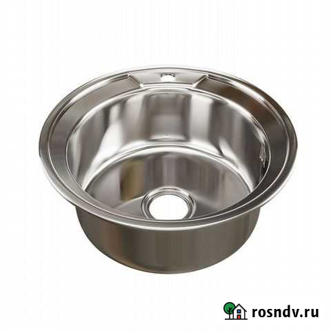 Мойка нержавеющая сталь D51 сифоном, крепежом Ижевск - изображение 1