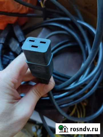 Кабель питания с вилкой С19 для подключения асика Иркутск - изображение 1